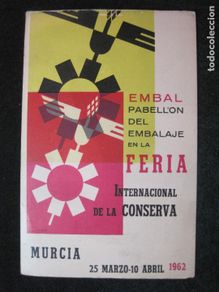 Postales: MURCIA-FERIA INTERNACIONAL DE LA CONSERVA 1962-PUBLICIDAD-POSTAL ANTIGUA-(81.332)